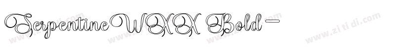 SerpentineWXX Bold字体转换